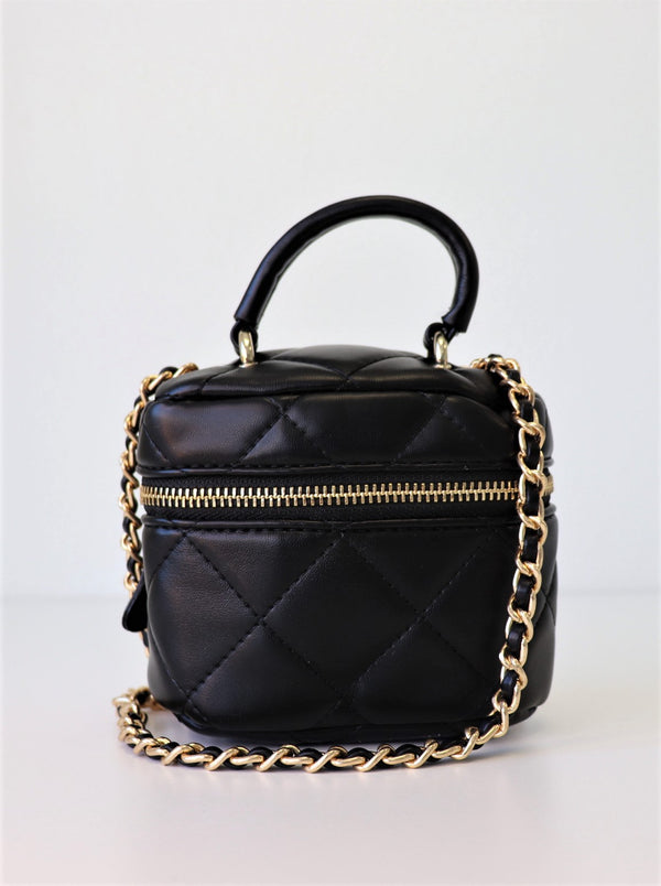Mini Quilted Bag With Chain Strap