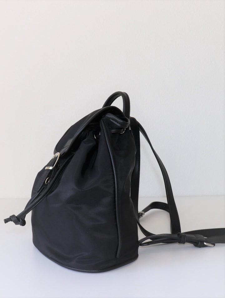 Black Nylon Backpack