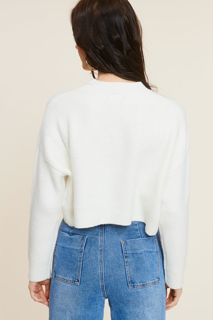Ivory Cropped Sweater